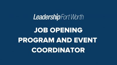 Job Opening – Program & Event Coordinator