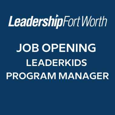 Job Opening – LeaderKids Program Manager